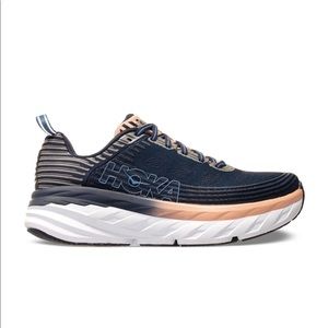 Hoka One One Bondi 6 in Mood Indigo/Dusty Pink